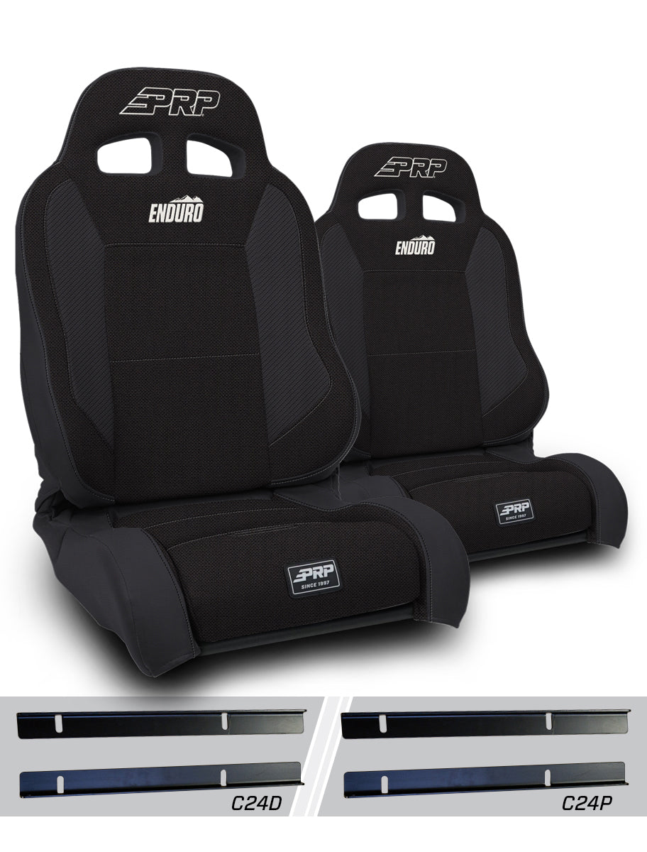 Jeep Wrangler TJ 2003-2006, PRP Enduro Elite Trek Edition Suspension Seat Kit, Pair with Mounts, view 2
