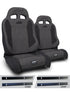 Jeep Wrangler TJ 2003-2006, PRP Enduro Elite Trek Edition Suspension Seat Kit, Pair with Mounts