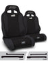 Jeep CJ7 1976-1986 & Wrangler YJ 1987-1995, PRP Enduro Elite Trek Edition Suspension Seat Kit, Pair with Mounts, view 2