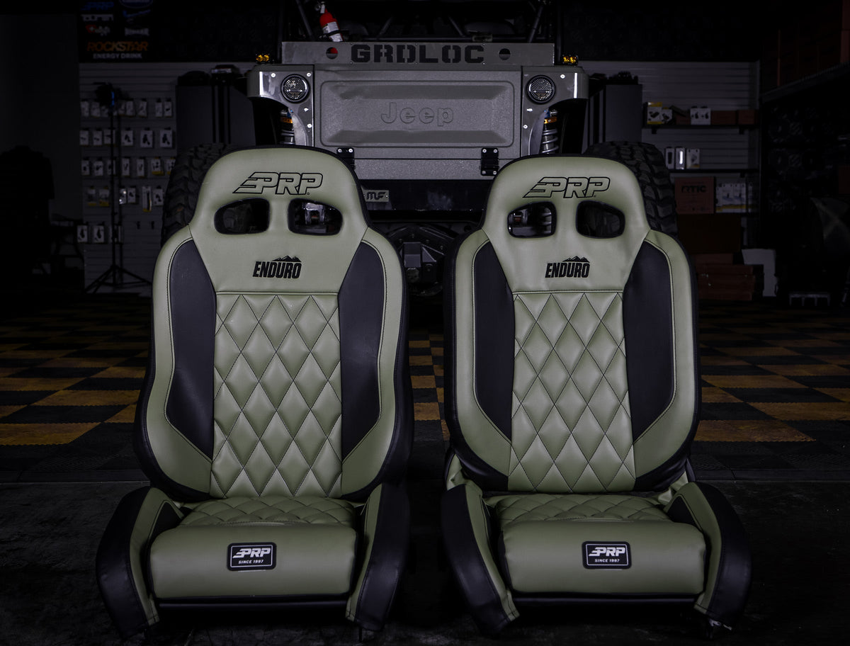 Jeep CJ7 1976-1986 & Wrangler YJ 1987-1995, PRP Enduro Elite Trek Edition Suspension Seat Kit, Pair with Mounts, view 5