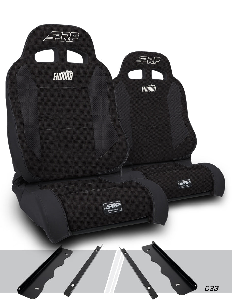 Jeep Cherokee XJ 1995-2001, PRP Enduro Elite Trek Edition Suspension Seat Kit, Pair with Mounts, view 2