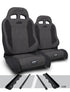 Jeep Cherokee XJ 1995-2001, PRP Enduro Elite Trek Edition Suspension Seat Kit, Pair with Mounts