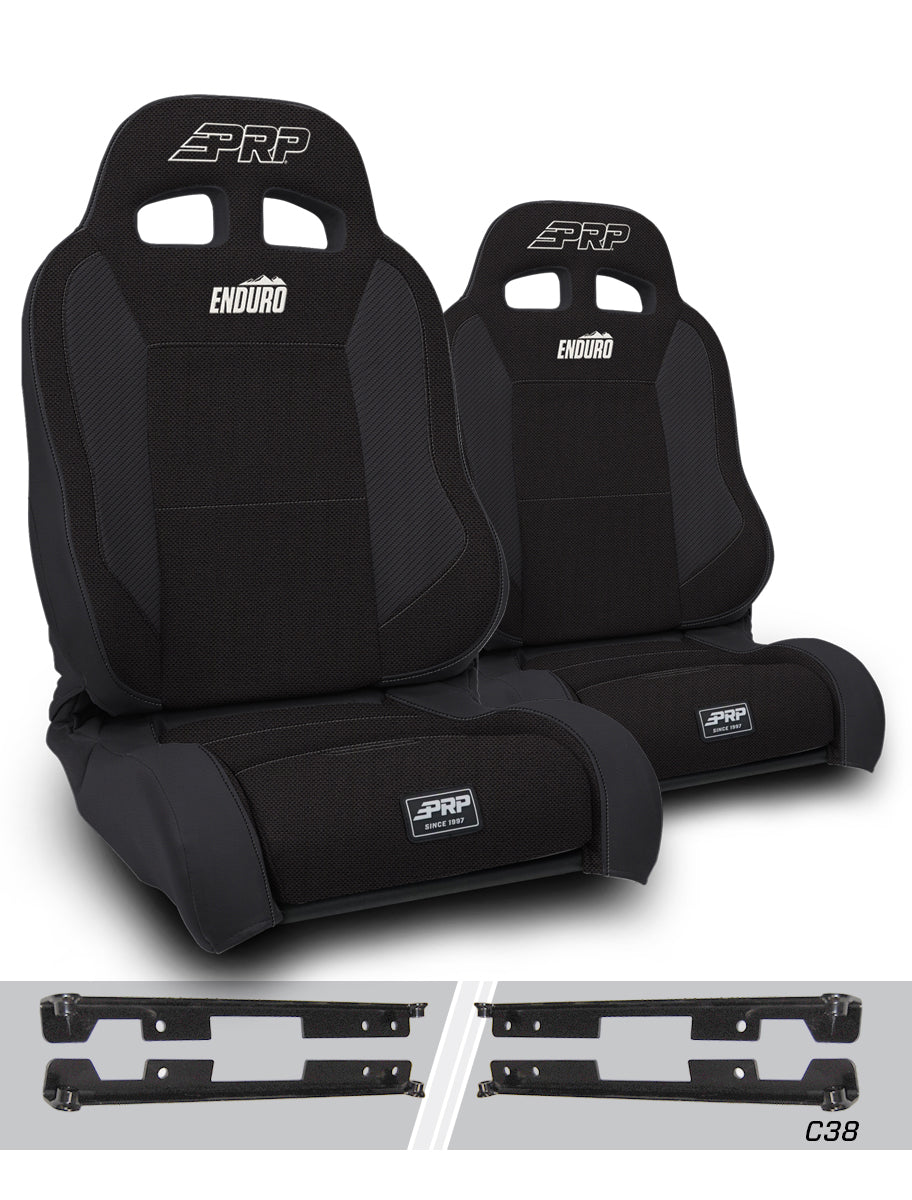 Jeep Wrangler JK 2007-2018, PRP Enduro Elite Trek Edition Suspension Seat Kit, Pair with Mounts, view 2