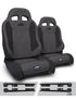 Jeep Wrangler JK 2007-2018, PRP Enduro Elite Trek Edition Suspension Seat Kit, Pair with Mounts