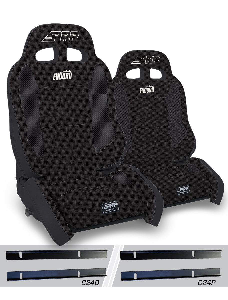 Jeep Wrangler TJ 2003-2006, PRP Enduro Elite Crawl Edition Suspension Seat Kit, Pair with Mounts, view 2