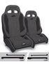 Jeep CJ7 1976-1986 & Wrangler YJ 1987-1995, PRP Enduro Elite Crawl Edition Suspension Seat Kit, Pair with Mounts