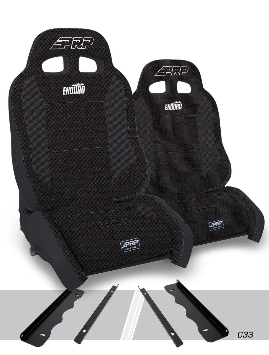 Jeep Cherokee XJ 1995-2001, PRP Enduro Elite Crawl Edition Suspension Seat Kit, Pair with Mounts, view 2