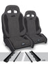 Jeep Cherokee XJ 1995-2001, PRP Enduro Elite Crawl Edition Suspension Seat Kit, Pair with Mounts