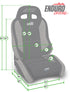 Jeep Wrangler JK 2007-2018, PRP Enduro Elite Crawl Edition Suspension Seat Kit, Pair with Mounts, view 3