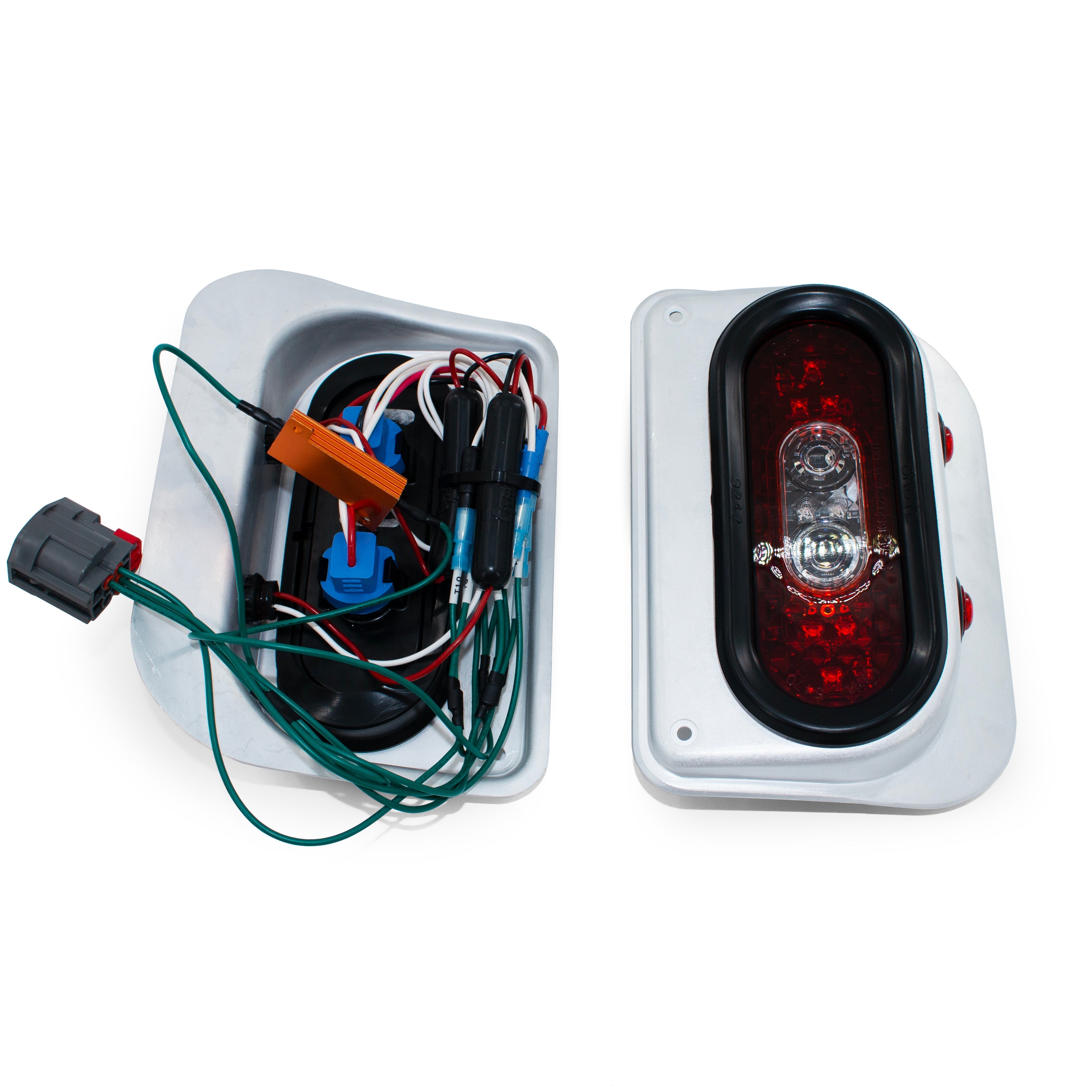 Jeep Wrangler JK 2007-2018, Combat Off Road Tail Gunner LED Tail Lights, Raw, view 5
