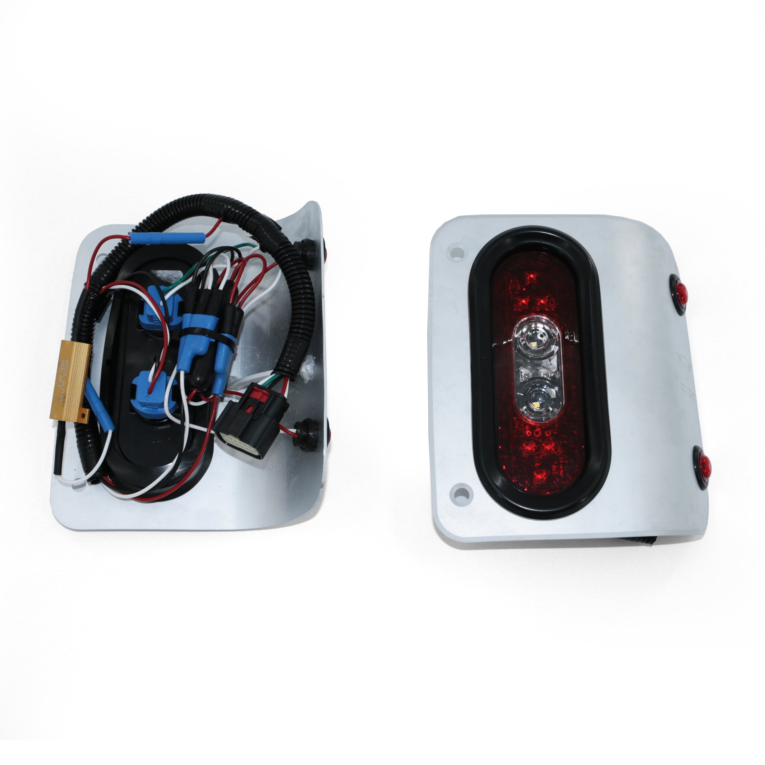 Jeep Wrangler JL 2018-2026, Combat Off Road Tail Gunner LED Tail Lights, Raw, view 4