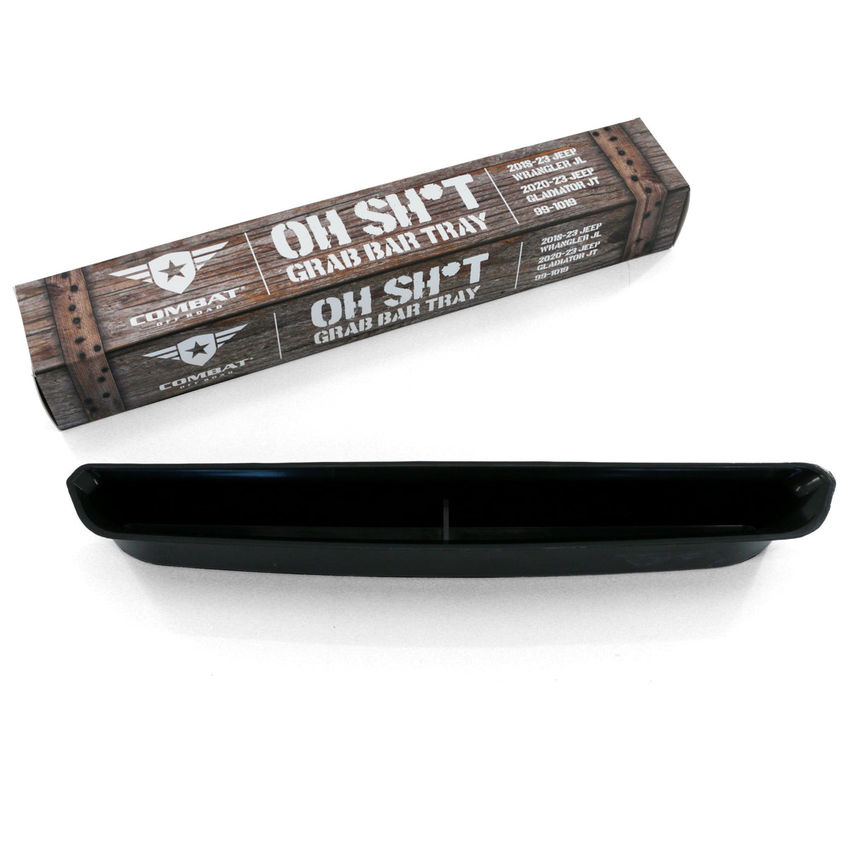 Jeep Wrangler JL 2018-2023 & Gladiator JT 2020-2023, Combat Off Road OH SHT Grab Bar Tray