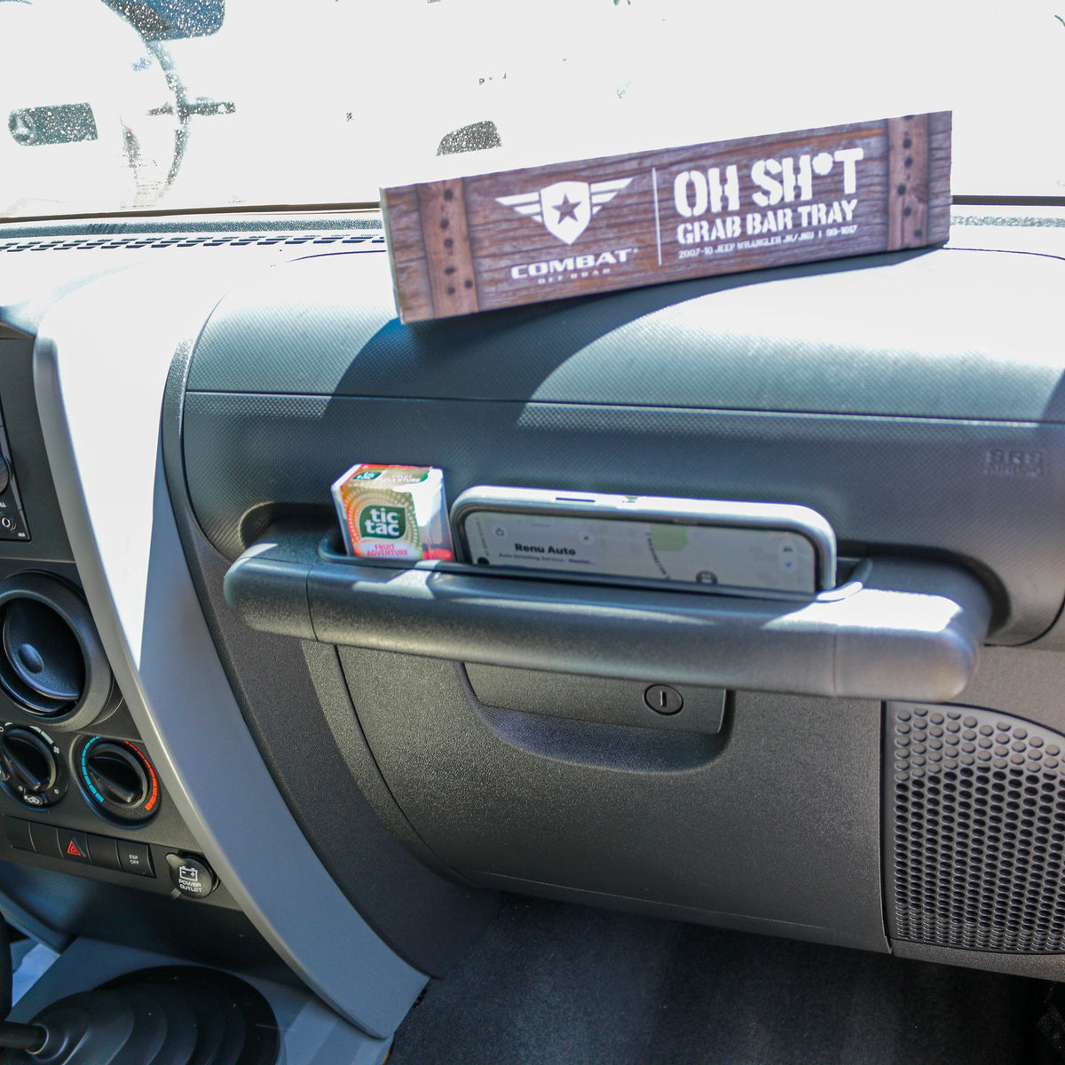 Jeep Wrangler JK 2007-2010, Combat Off Road OH SHT Grab Bar Tray, view 7