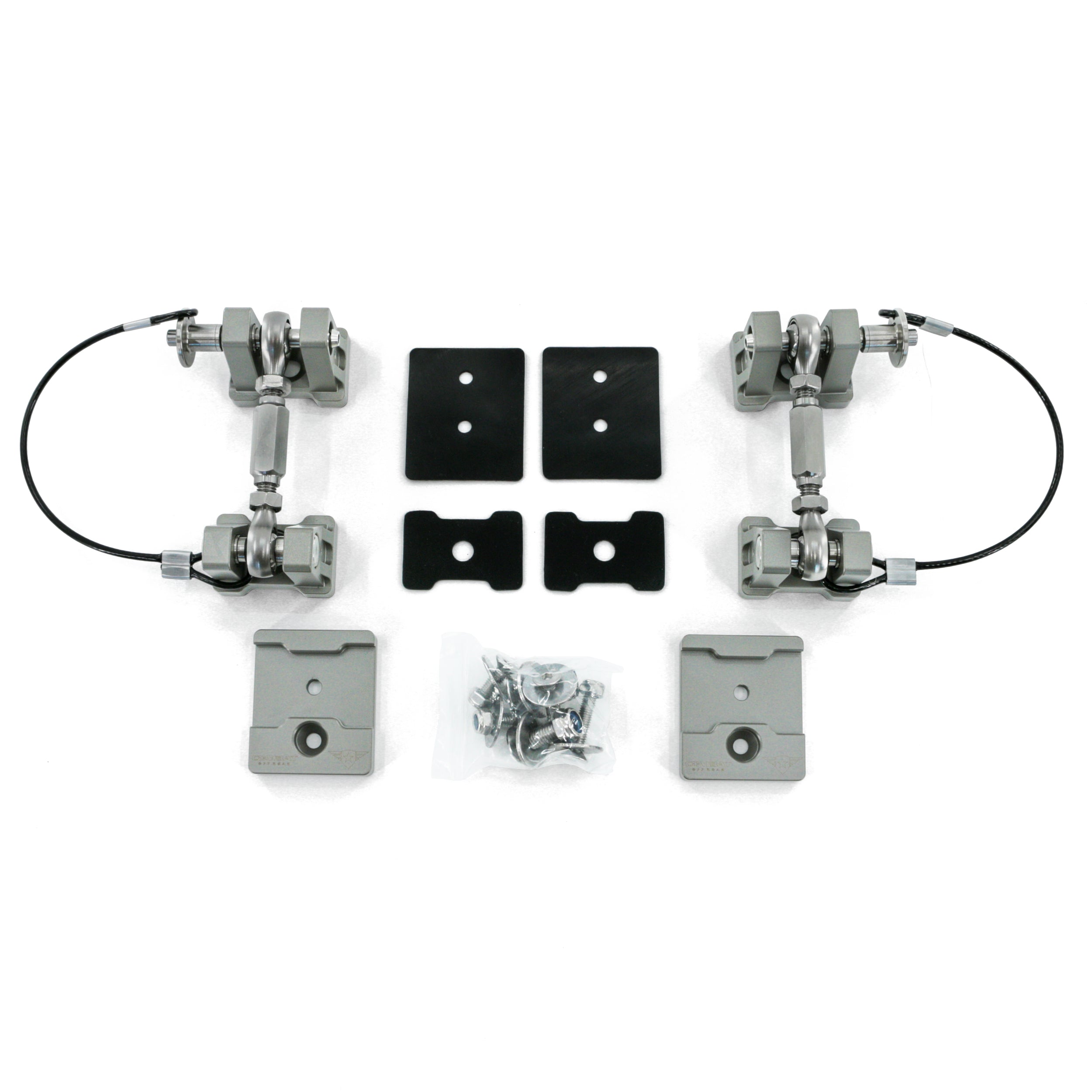 Jeep Wrangler JK/JL & Gladiator JT 2007-2026, Combat Off Road Off-the-Turnbuckle Billet Aluminum Hood Latches, Raw, view 2
