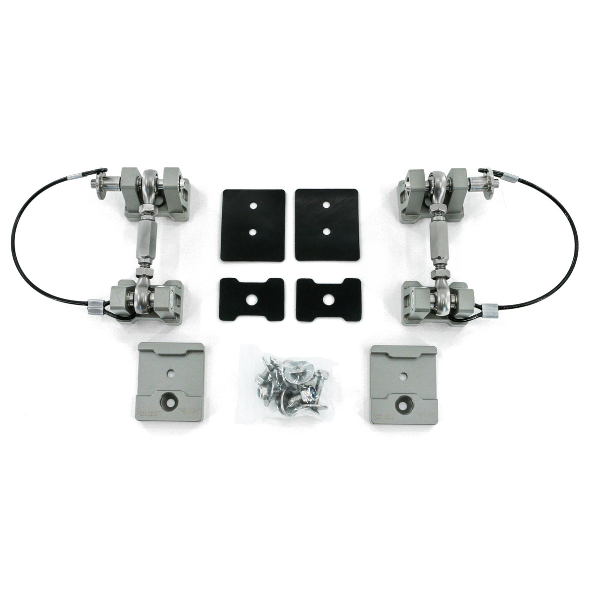 Jeep Wrangler JK/JL & Gladiator JT 2007-2026, Combat Off Road Off-the-Turnbuckle Billet Aluminum Hood Latches, Raw, view 2