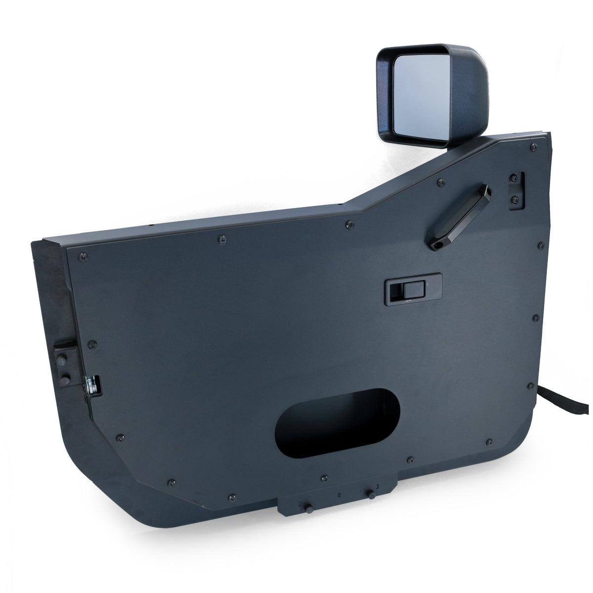 Jeep Gladiator JT 2020-2026, Combat Off Road Full Metal Jacket Aluminum Half Doors, Front Pair, Raw, view 3