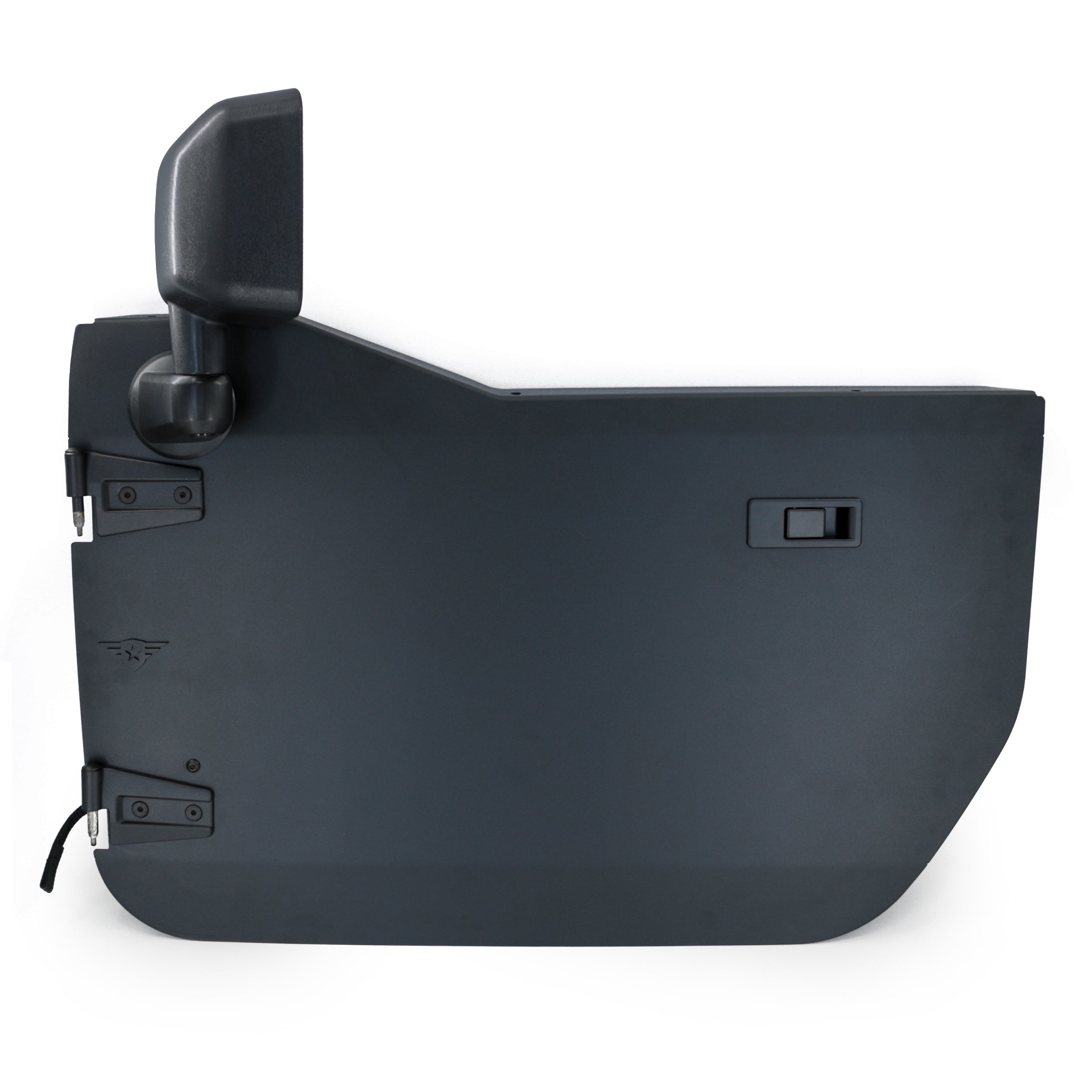 Jeep Wrangler JK 2007-2018, Combat Off Road Full Metal Jacket Aluminum Half Doors, Front Pair, Raw