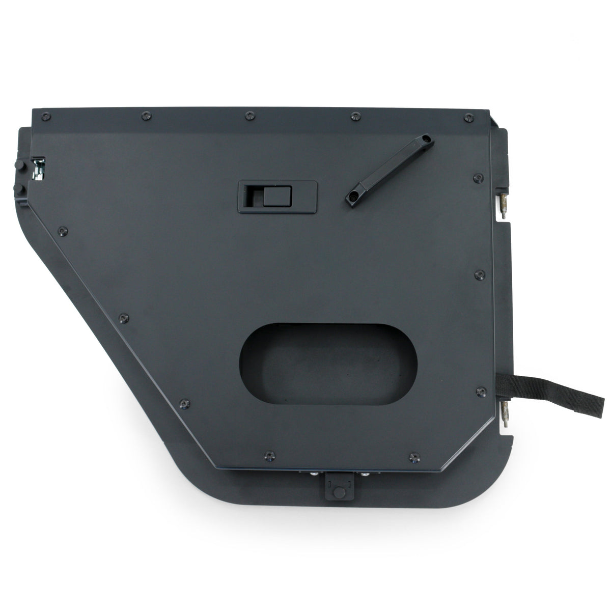 Jeep Wrangler JK Unlimited 2007-2018, Combat Off Road Full Metal Jacket Aluminum Half Doors, Rear Pair, Black, view 4