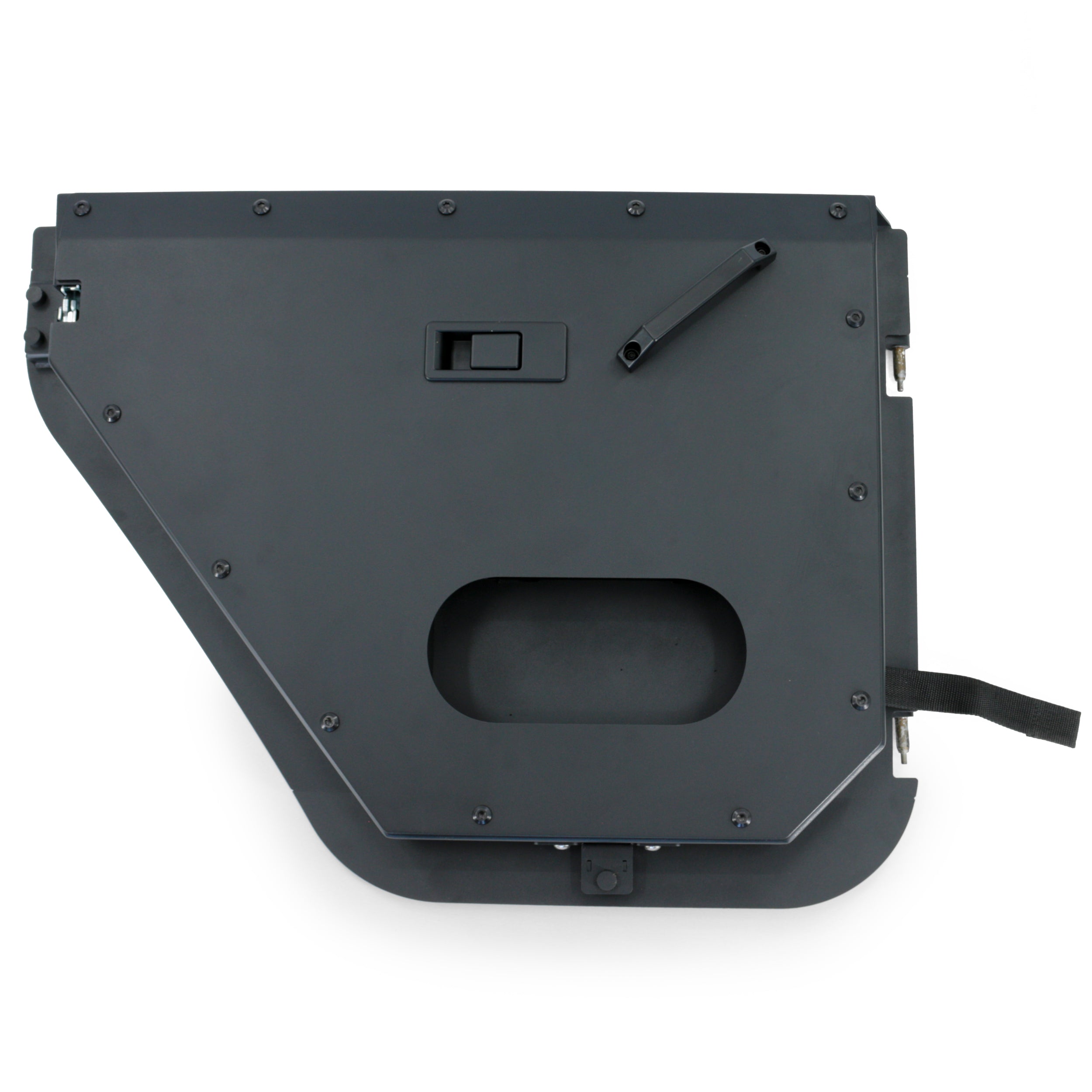Jeep Wrangler JK Unlimited 2007-2018, Combat Off Road Full Metal Jacket Aluminum Half Doors, Rear Pair, Raw, view 4