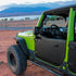 Jeep Wrangler JK 2007-2018, Combat Off Road Full Metal Jacket Aluminum Half Doors, Front Pair, Raw, view 7