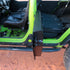 Jeep Wrangler JK Unlimited 2007-2018, Combat Off Road Full Metal Jacket Aluminum Half Doors, Rear Pair, Raw, view 6