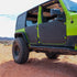 Jeep Wrangler JK 2007-2018, Combat Off Road Full Metal Jacket Aluminum Half Doors, Front Pair, Raw, view 5