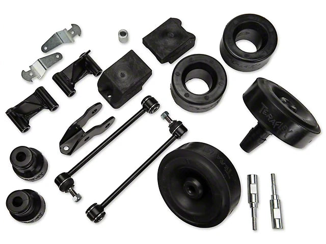 Jeep Wrangler JK 2007-2018, TeraFlex 2.5in Performance Spacer Lift Kit with Shock Extensions