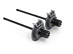 Jeep Wrangler JK 2007-2018, TeraFlex 44 Wide Rear Axle 8-Lug Full-Float Conversion Kit, Slotted Big Rotors, 35-Spline