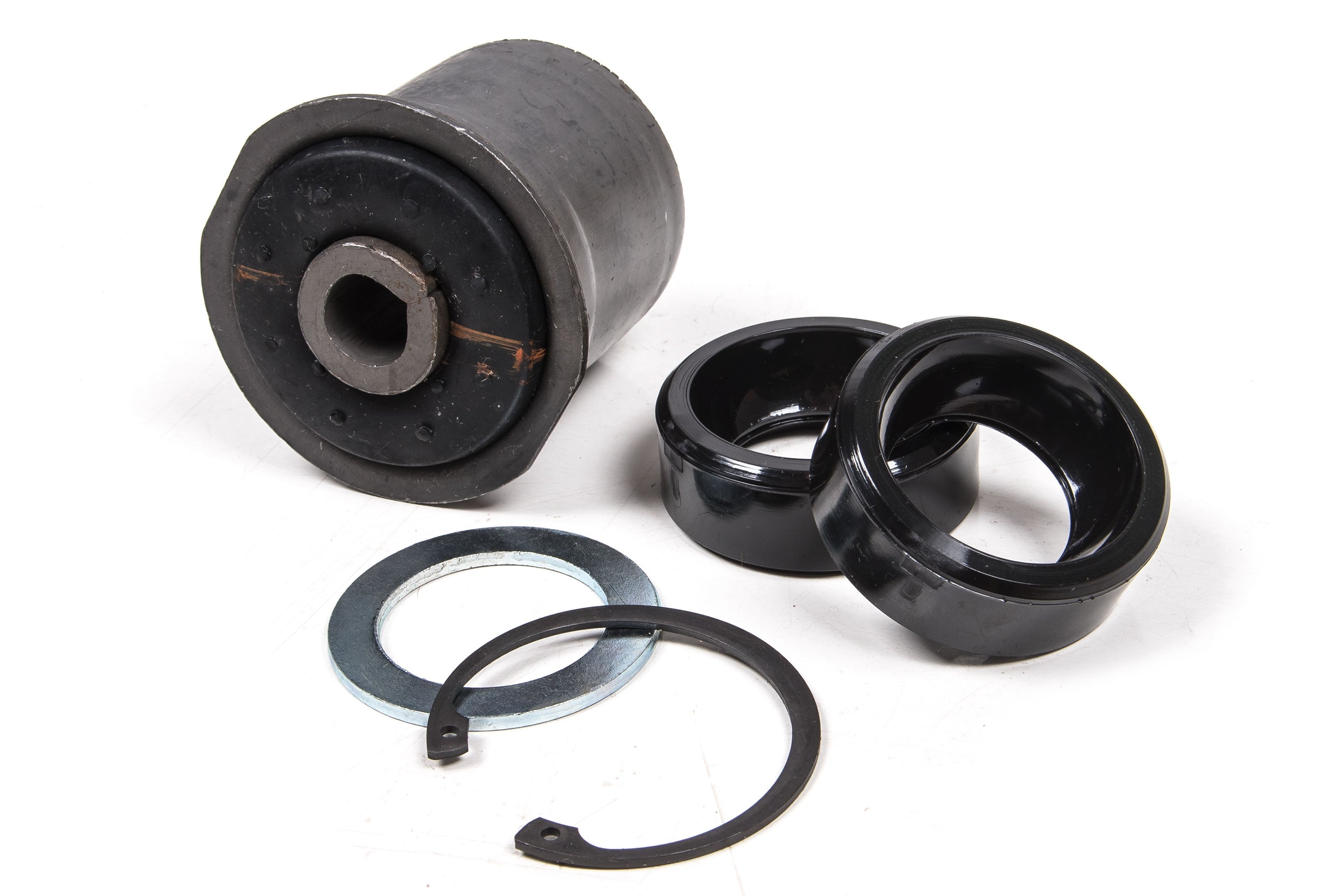 Jeep Wrangler TJ 1997-2006, JK 2007-2018 & JL 2018-2027, JKS Manufacturing J-Flex Front Lower Control Arm Rebuild Kit, 14mm Bushing, view 2