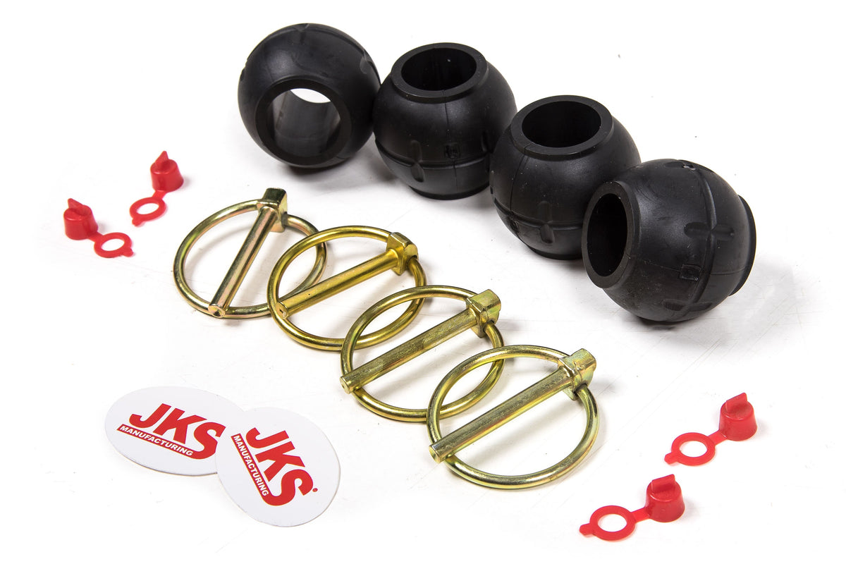 Jeep CJ & Wrangler YJ 1976-1995 & Grand Cherokee WJ 1999-2004, JKS Manufacturing Quicker Disconnect Sway Bar Link Rebuild Kit, No Studs, view 2