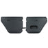 Jeep Wrangler JK Unlimited 2007-2018, Combat Off Road Full Metal Jacket Aluminum Half Doors, Rear Pair, Black, view 2