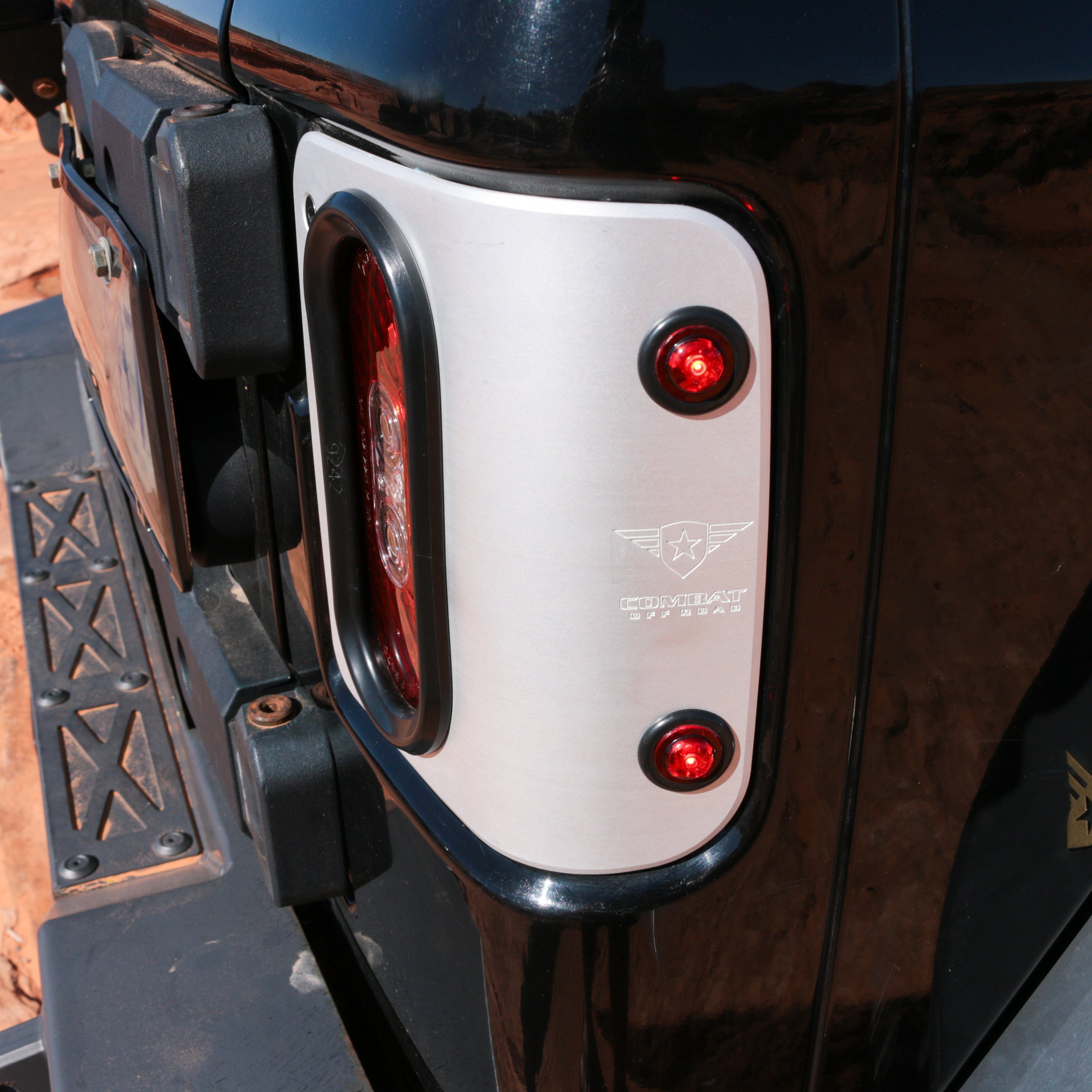 Jeep Wrangler JL 2018-2026, Combat Off Road Tail Gunner LED Tail Lights, Raw, view 6
