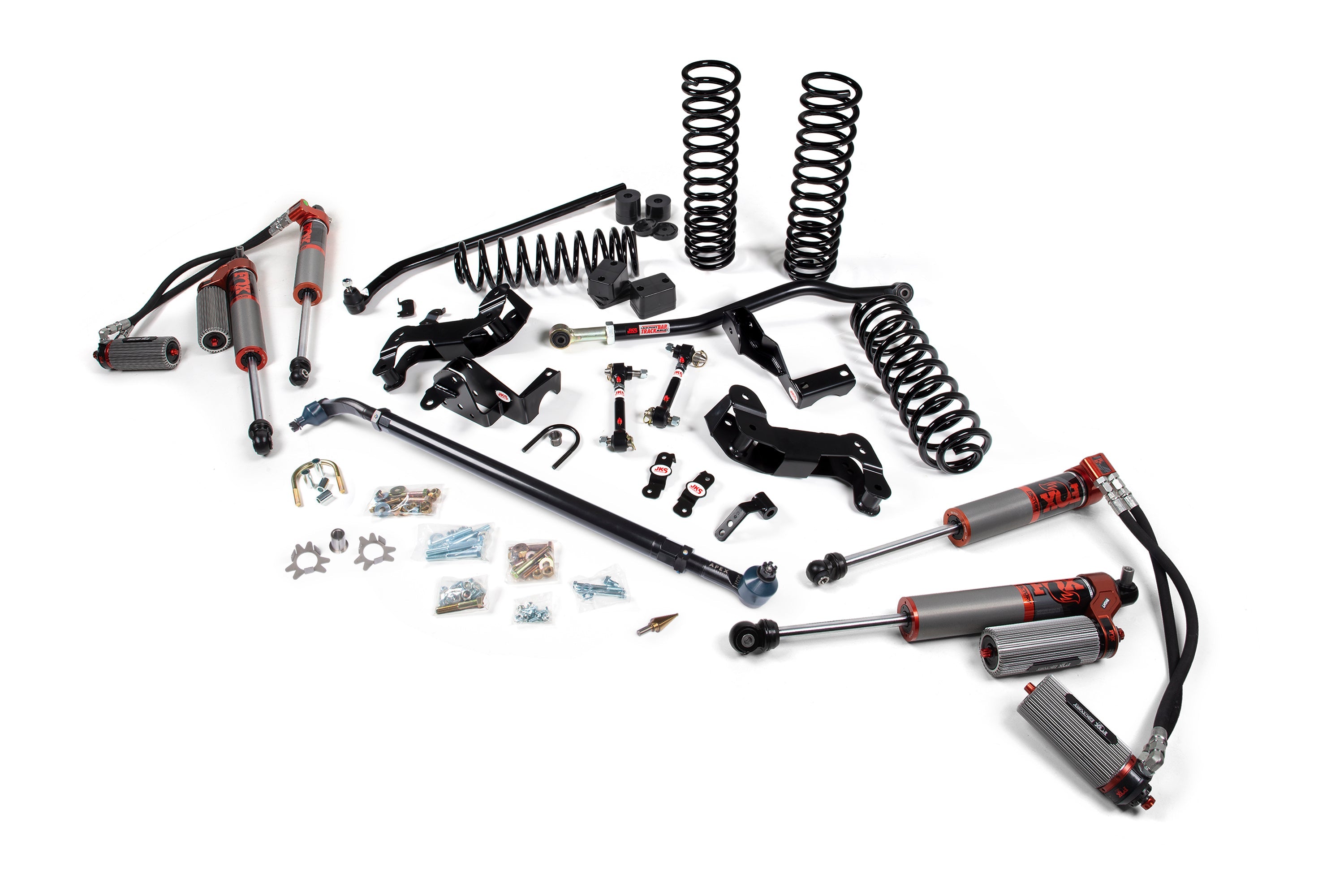 Jeep Wrangler JL 4-Door 2018-2027, JKS Manufacturing J-Kontrol 4.5in Lift Kit with APEX Drag Link Flip Kit