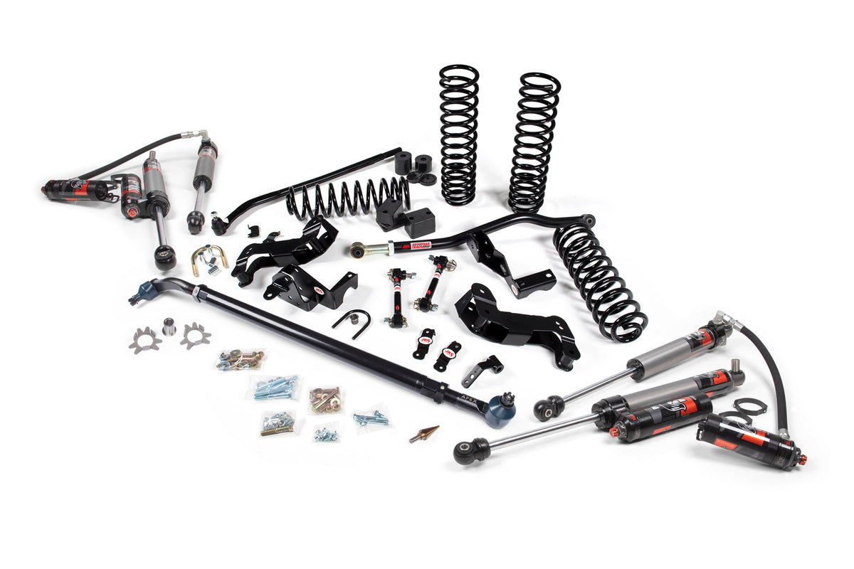 Jeep Wrangler JL 4-Door 2018-2027, JKS Manufacturing J-Kontrol 4.5in Lift Kit with APEX Drag Link Flip Kit, view 3