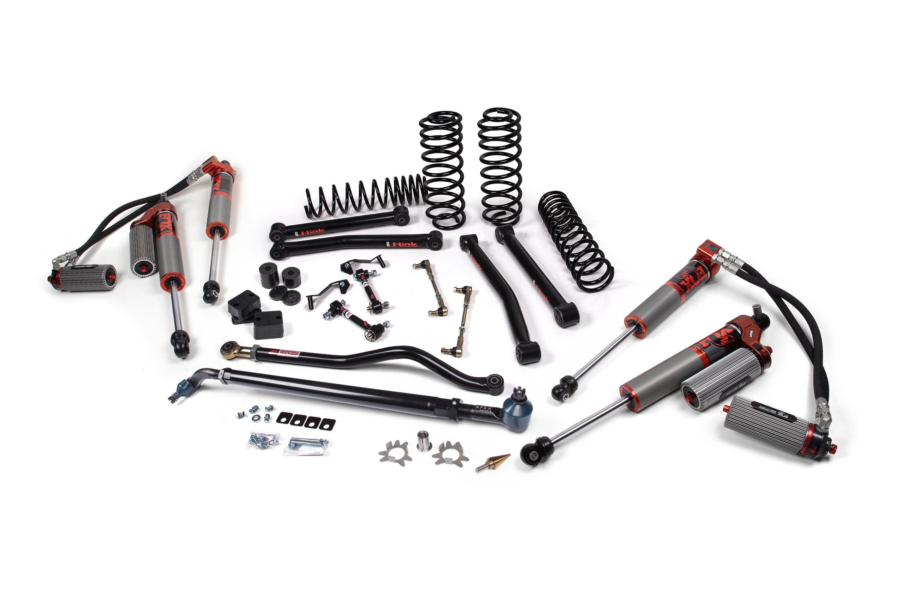 Jeep Wrangler JL 4-Door 2018-2027, JKS Manufacturing J-Konnect 4.5in Lift Kit with APEX Drag Link Flip Kit