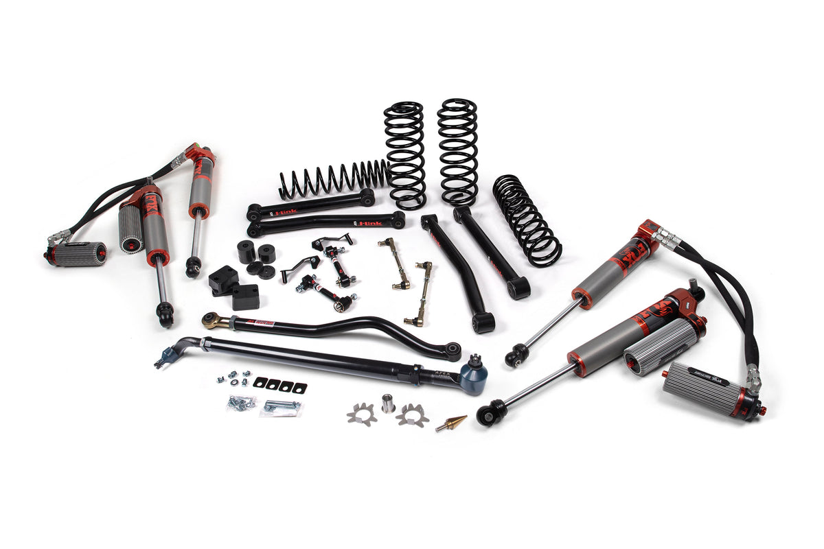 Jeep Wrangler JL 4-Door 2018-2027, JKS Manufacturing J-Konnect 4.5in Lift Kit with APEX Drag Link Flip Kit
