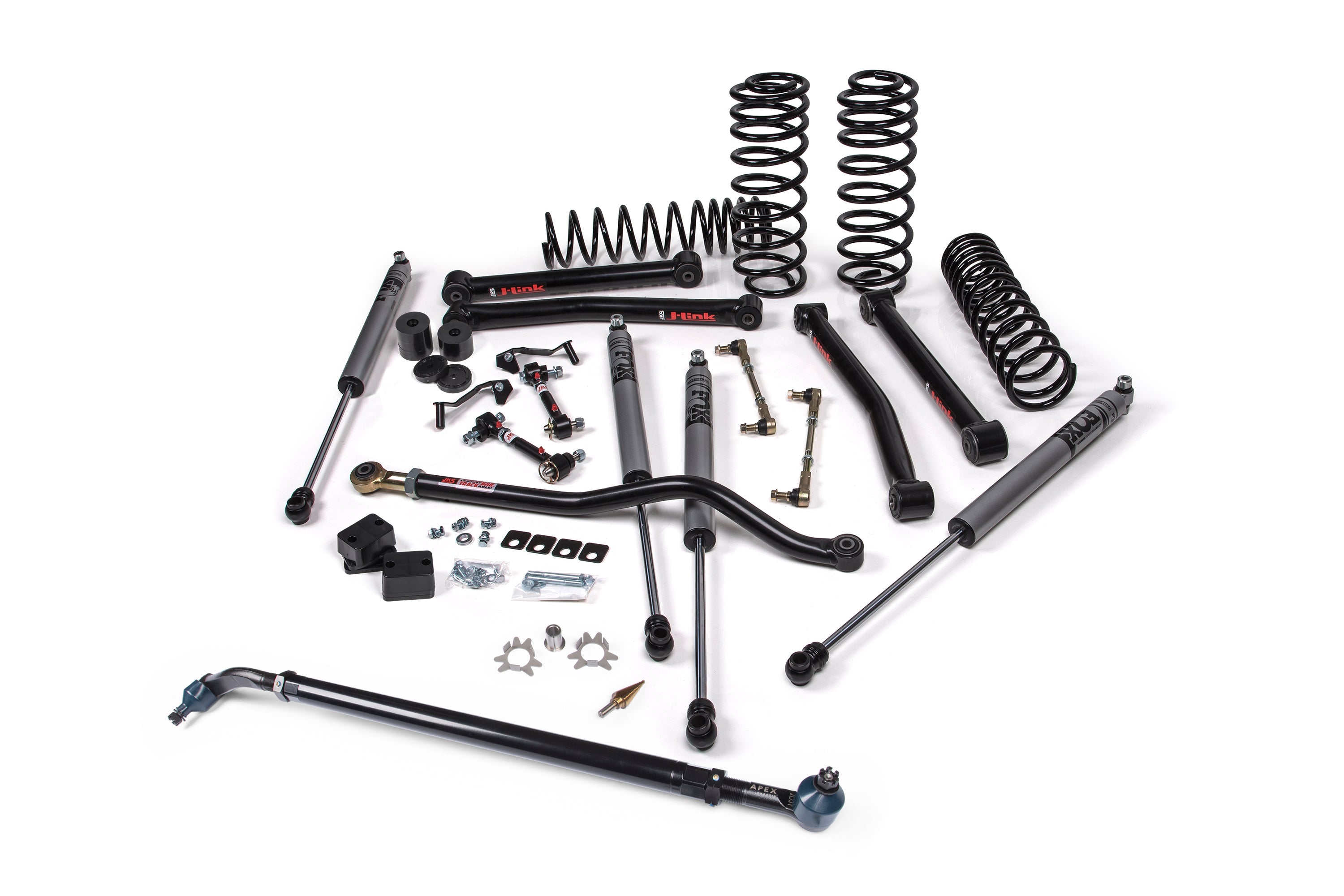 Jeep Wrangler JL 4-Door 2018-2027, JKS Manufacturing J-Konnect 4.5in Lift Kit with APEX Drag Link Flip Kit, view 2