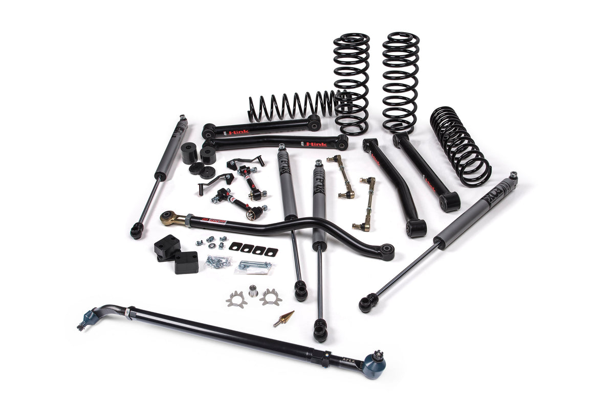 Jeep Wrangler JL 4-Door 2018-2027, JKS Manufacturing J-Konnect 4.5in Lift Kit with APEX Drag Link Flip Kit, view 2