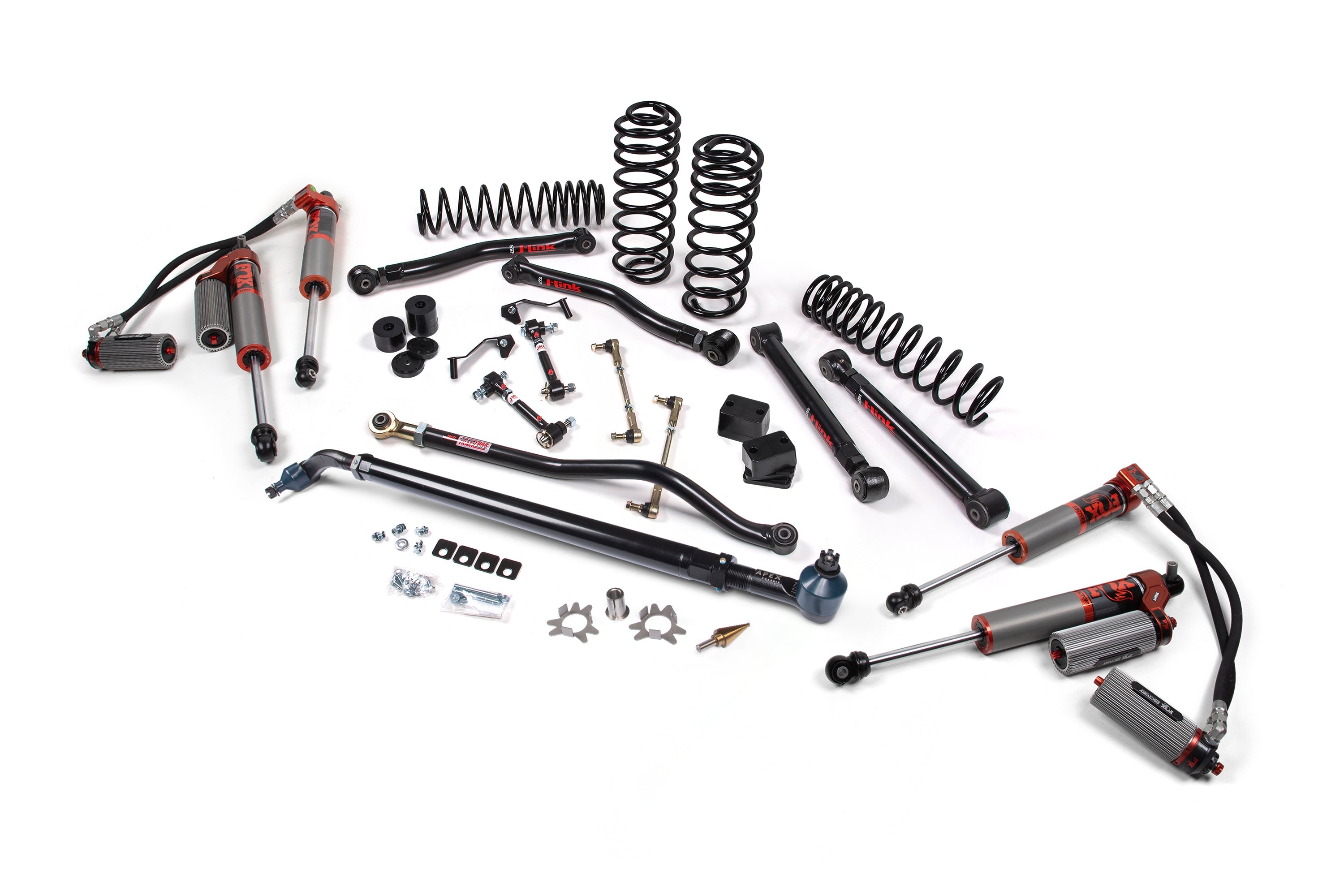 Jeep Wrangler JL 4-Door 2018-2027, JKS Manufacturing J-Konnect 4.5in Lift Kit with APEX Drag Link Flip Kit, view 5