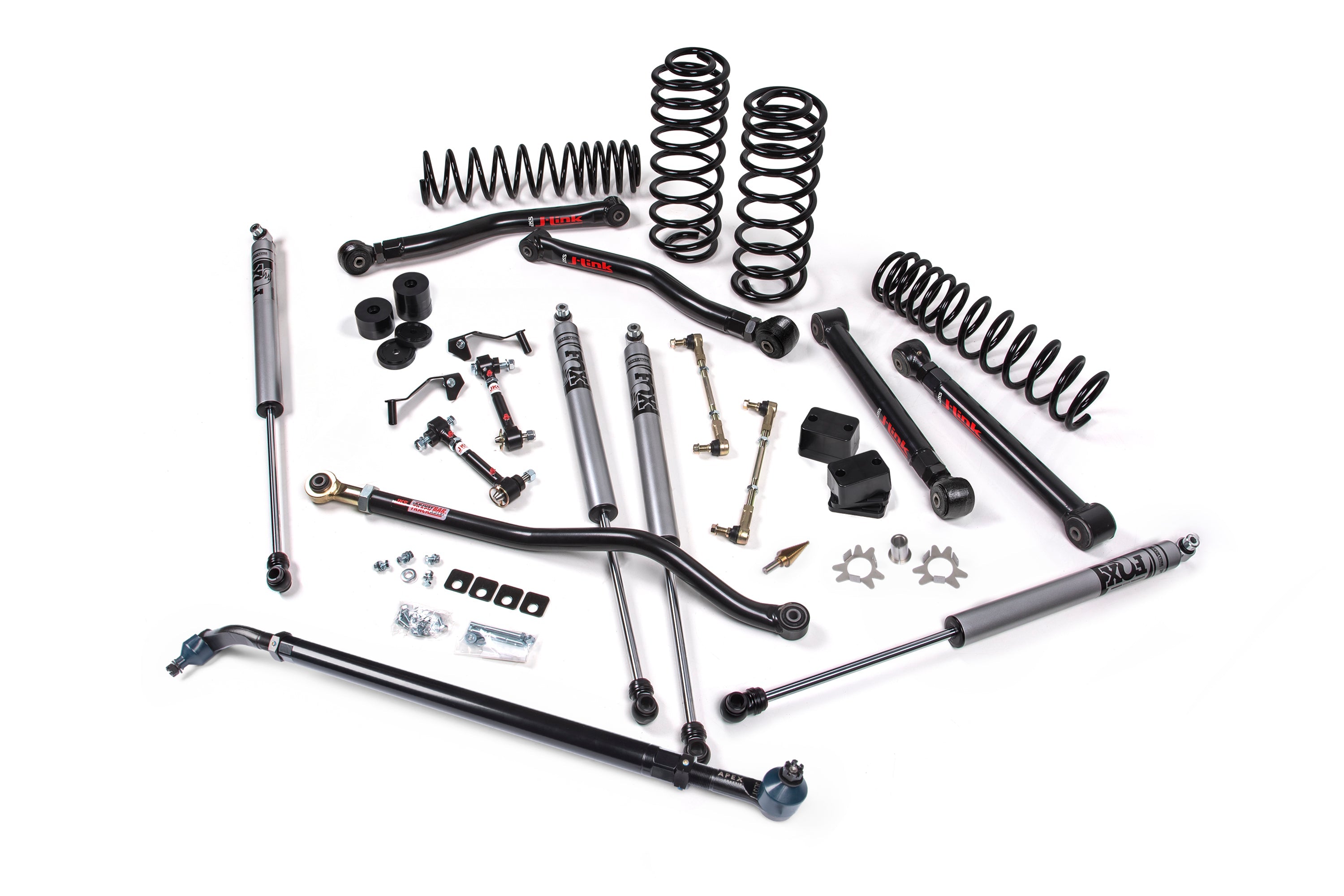 Jeep Wrangler JL 4-Door 2018-2027, JKS Manufacturing J-Konnect 4.5in Lift Kit with APEX Drag Link Flip Kit, view 6