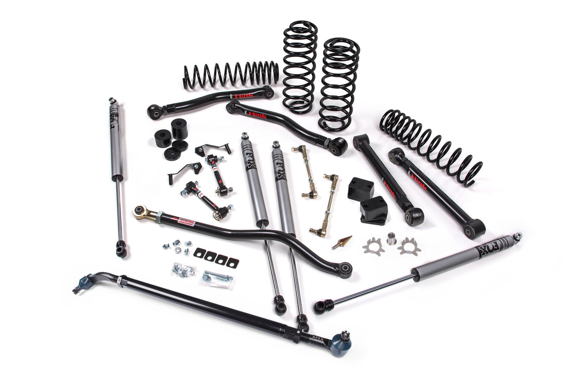 Jeep Wrangler JL 4-Door 2018-2027, JKS Manufacturing J-Konnect 4.5in Lift Kit with APEX Drag Link Flip Kit, view 6