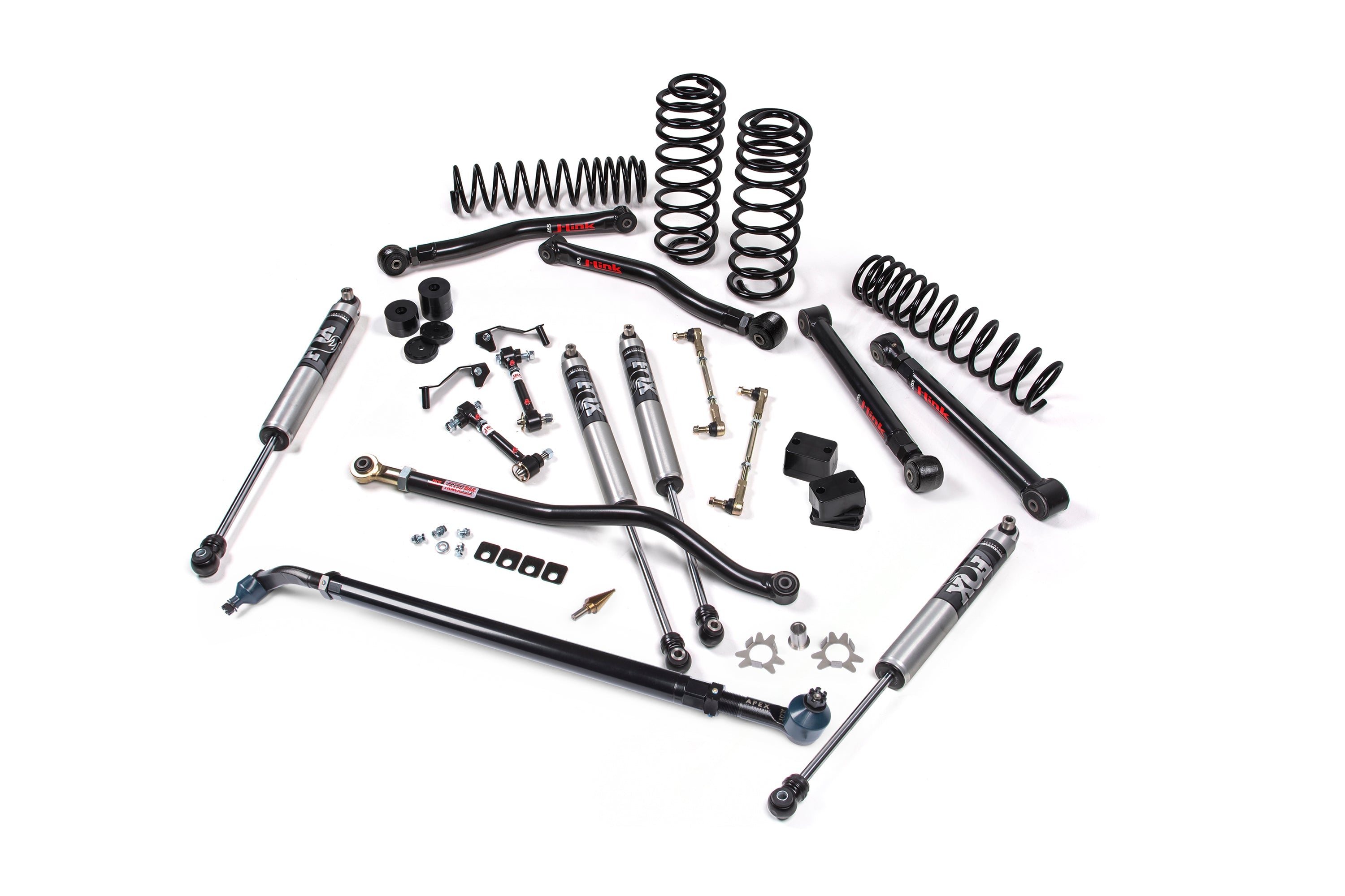 Jeep Wrangler JL 4-Door 2018-2027, JKS Manufacturing J-Konnect 4.5in Lift Kit with APEX Drag Link Flip Kit, view 7