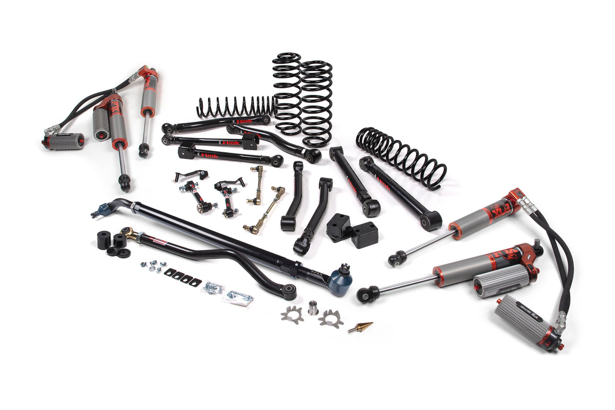 Jeep Wrangler JL 4-Door 2018-2027, JKS Manufacturing J-Krawl 4.5in Lift Kit with APEX Drag Link Flip Kit