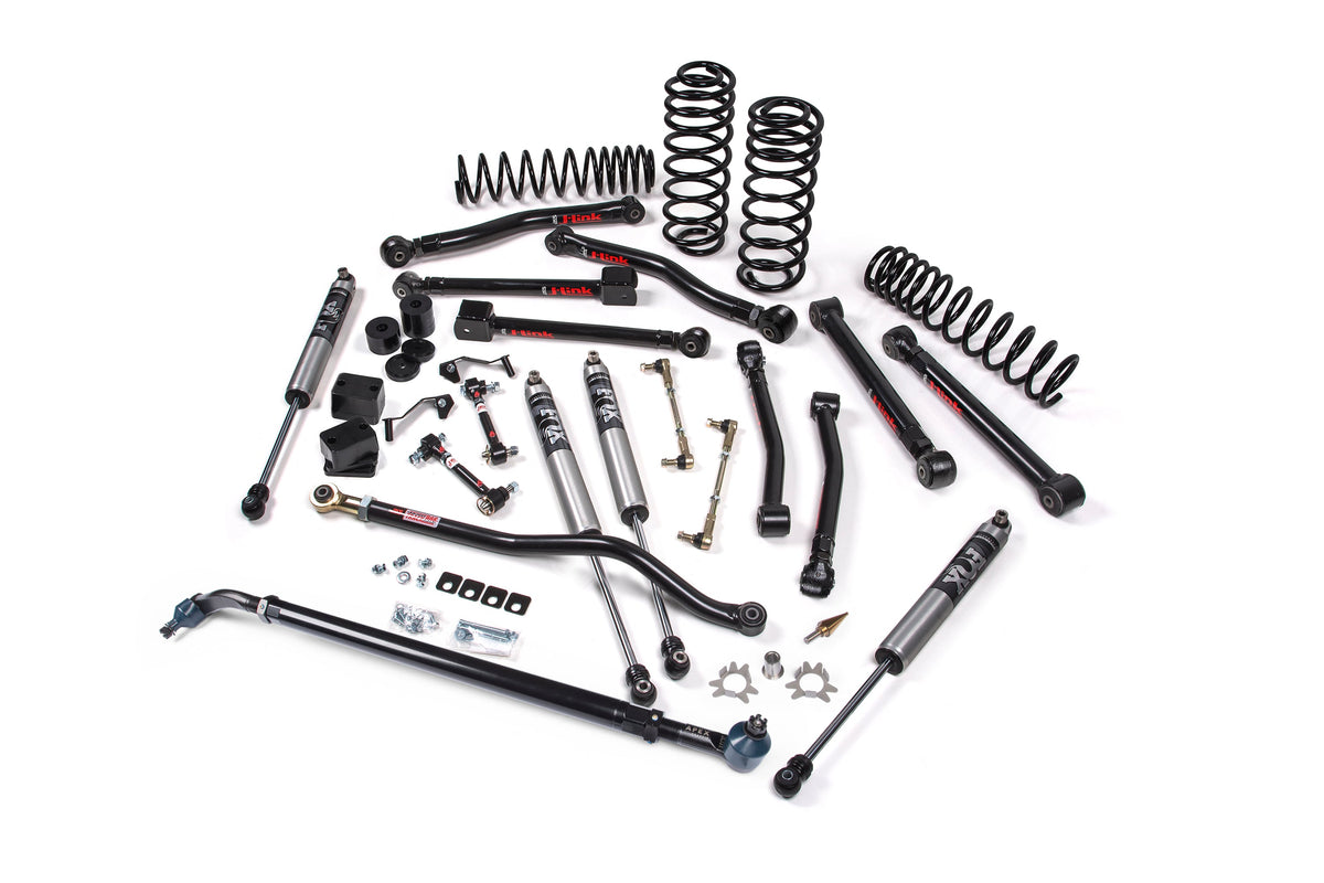 Jeep Wrangler JL 4-Door 2018-2027, JKS Manufacturing J-Krawl 4.5in Lift Kit with APEX Drag Link Flip Kit, view 3