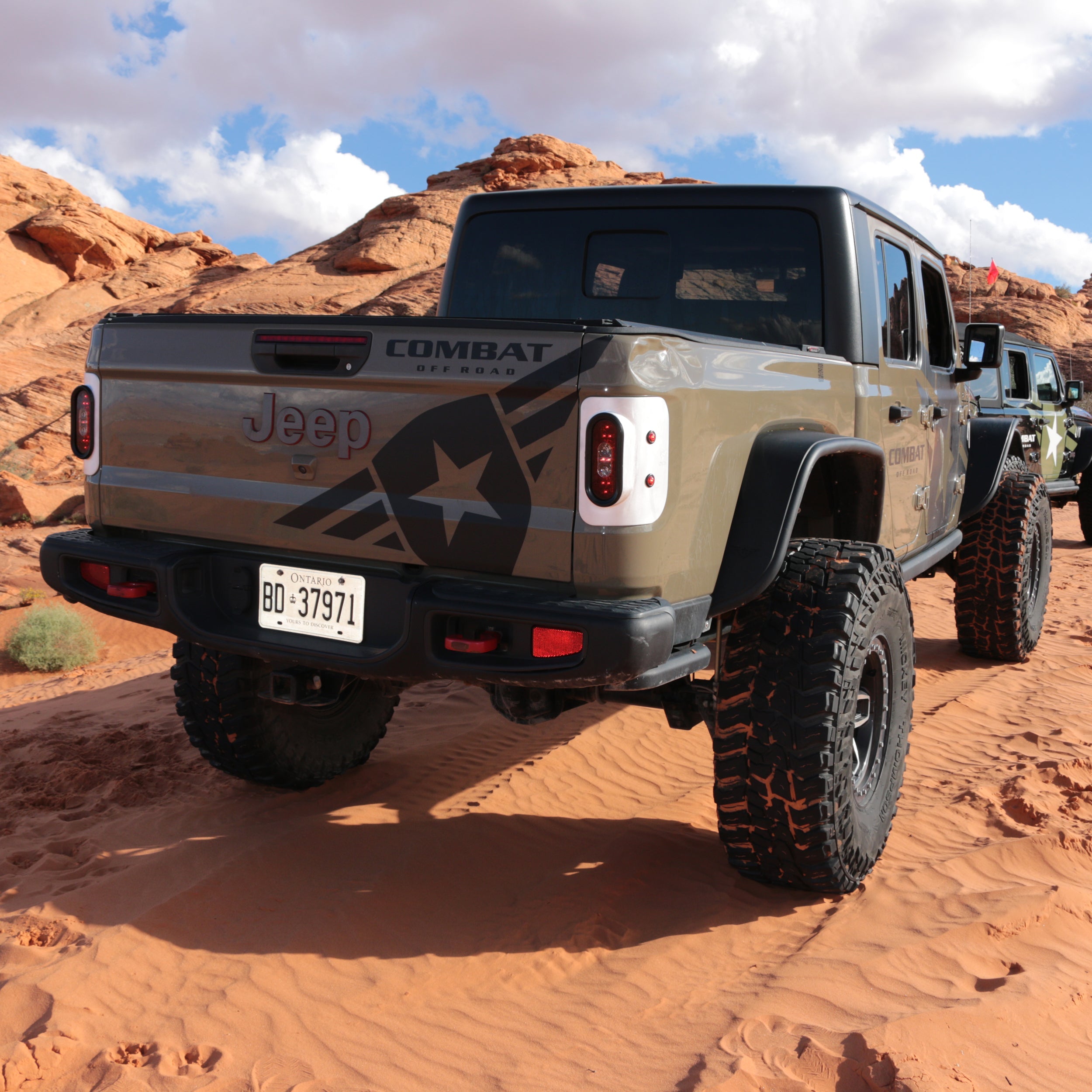 Jeep Gladiator JT 2020-2026, Combat Off Road Tail Gunner LED Tail Lights, Raw, view 7