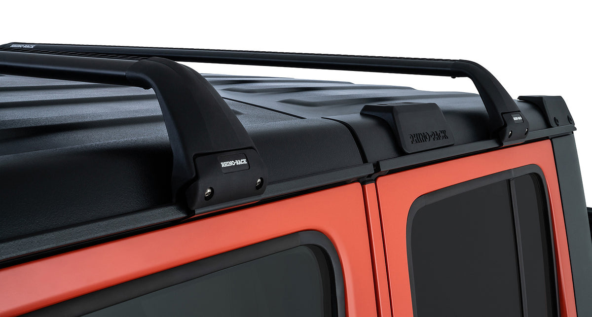 Jeep Wrangler JK/JL 4-Door & Gladiator JT 2007-2026, Rhino-Rack Vortex SG 2-Bar Roof Rack, Black, view 2