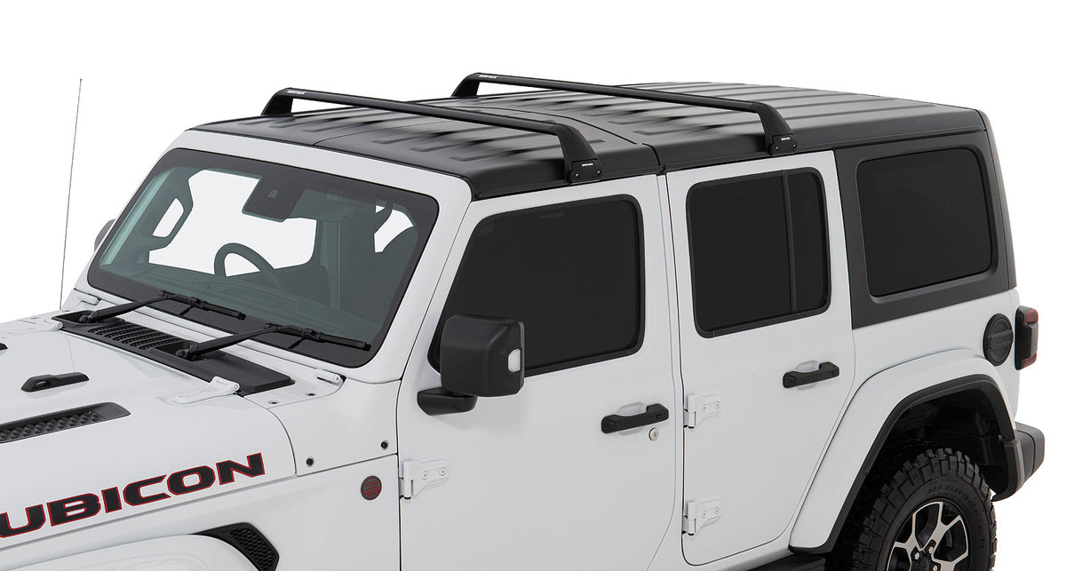 Jeep Wrangler JK/JL 4-Door & Gladiator JT 2007-2026, Rhino-Rack Vortex SG 2-Bar Roof Rack, Black, view 7