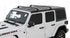 Jeep Wrangler JK/JL 4-Door & Gladiator JT 2007-2026, Rhino-Rack Vortex SG 2-Bar Roof Rack, Black, view 7