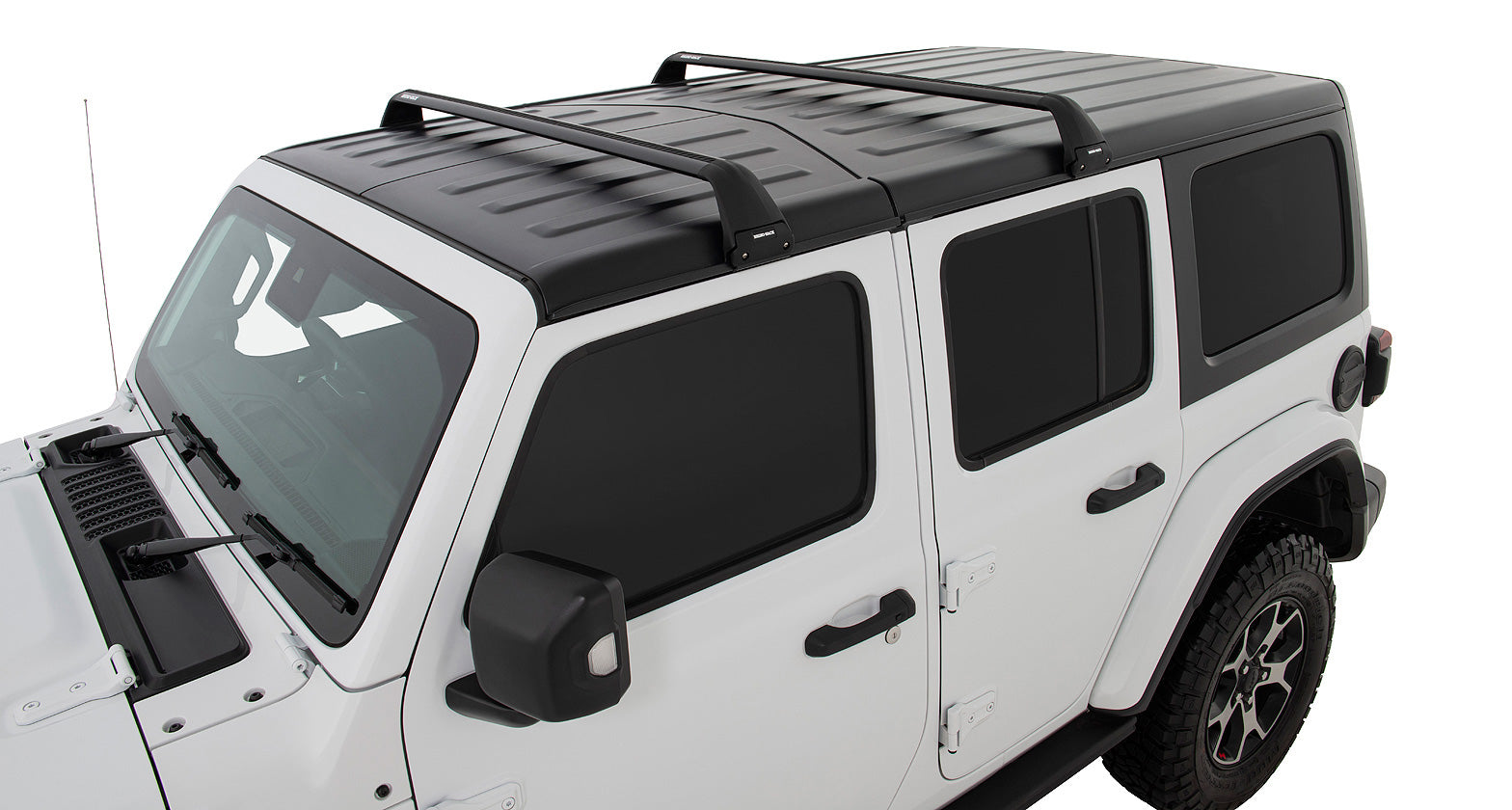 Jeep Wrangler JK/JL 4-Door & Gladiator JT 2007-2026, Rhino-Rack Vortex SG 2-Bar Roof Rack, Black, view 8