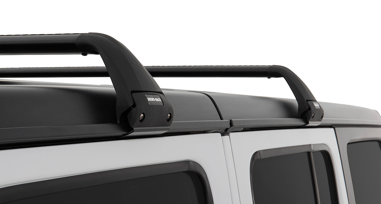 Jeep Wrangler JK/JL 4-Door & Gladiator JT 2007-2026, Rhino-Rack Vortex SG 2-Bar Roof Rack, Black, view 9